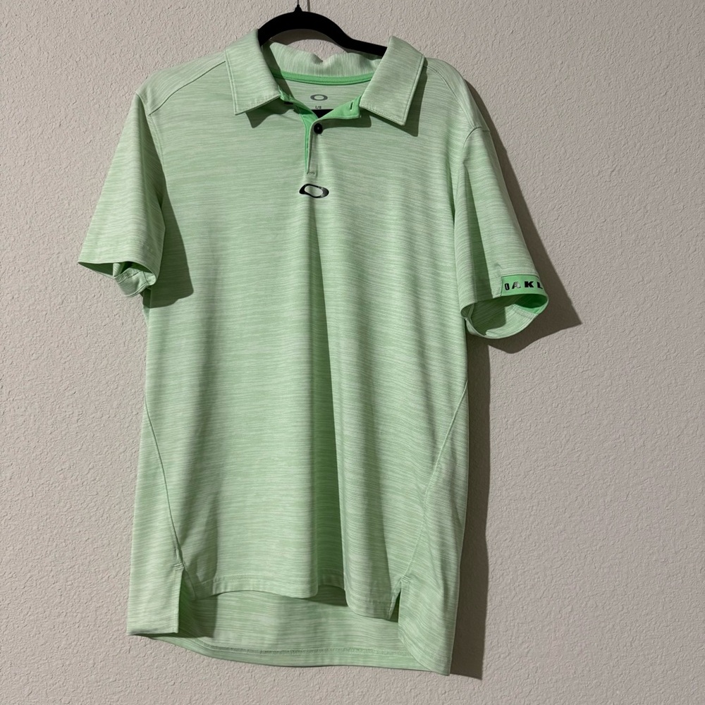 Oakley Men's Light Green Polo Shirt